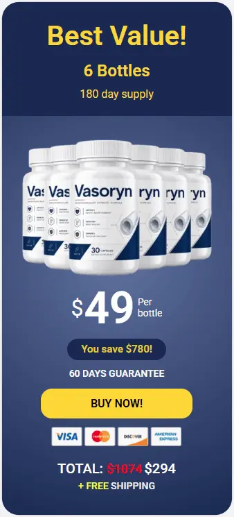 Order Vasoryn 6 Bottles